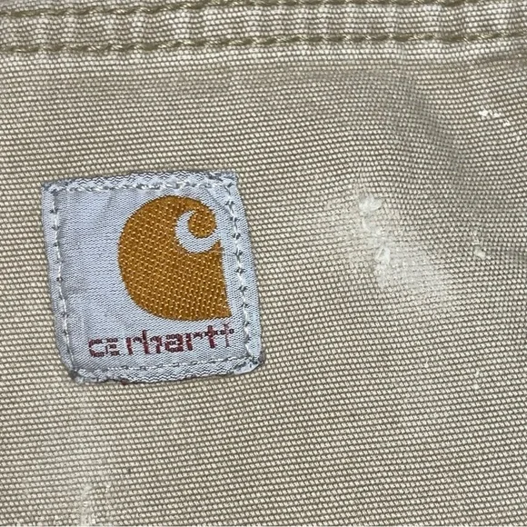 Carhartt Men’s Dungarees Rugged Flex Relaxed Fit Work Pants Khaki Tan 102291 253 - Picture 11 of 16